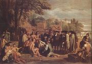 Benjamin West William Penn's Treaty with the Indians (nn03) Spain oil painting reproduction